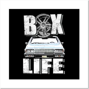 Box Life White Car Posters and Art